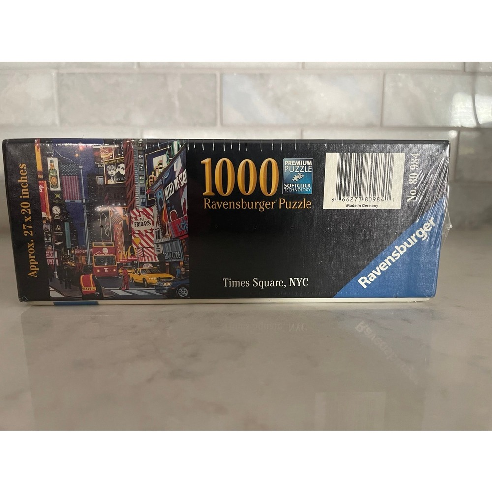 Ravensburger Puzzle NIP Times Square, NYC 1000 pc Softclick technology 27" x 20" - Picture 5 of 5